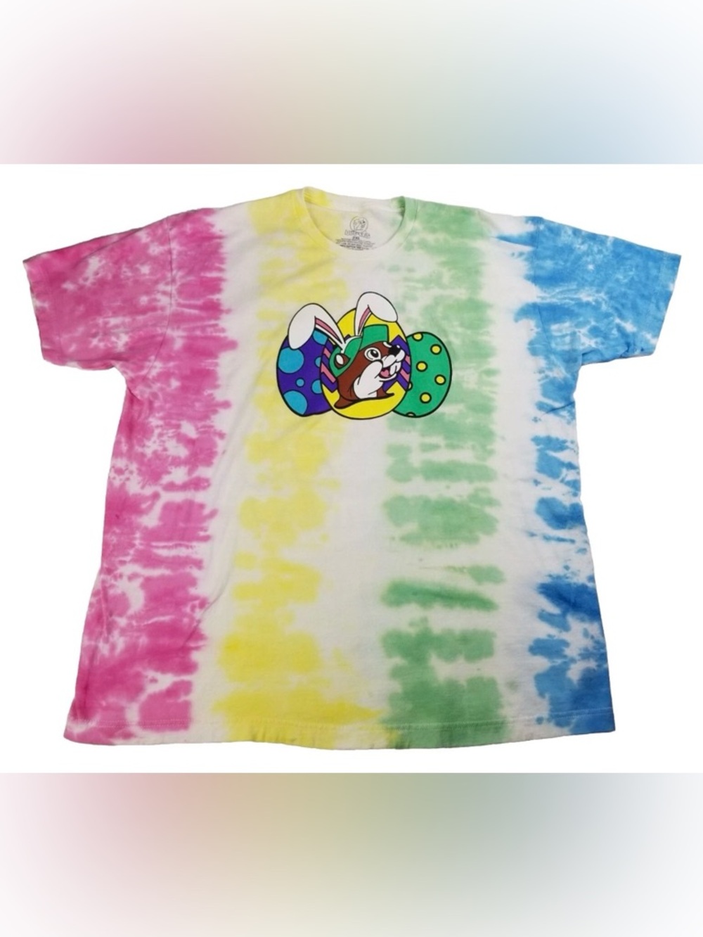 Buc-ee’s Tie-Dye Easter Bunny T-Shirt – Unisex XL 🐰🌈